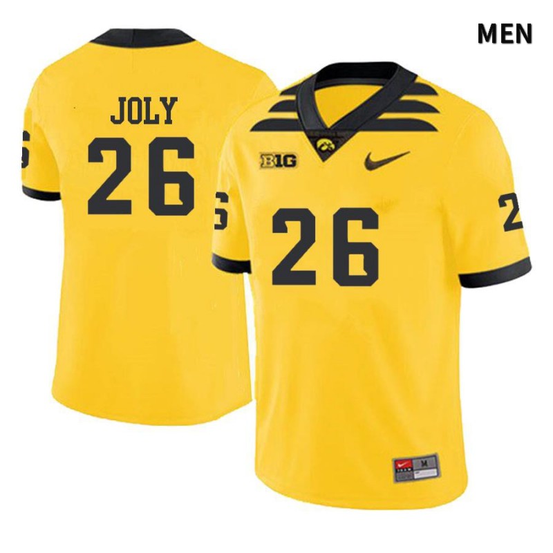 Men's Iowa Hawkeyes NCAA #26 Marcel Joly Yellow Authentic Nike Alumni Stitched College Football Jersey FM34Z61OA